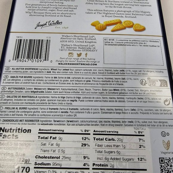 Walker's King Charles III Limited Edition Coronation Tin NEW Shortbread Cookies - Picture 6 of 12